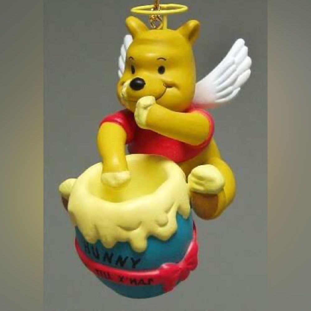 Vintage Disney Winnie The Pooh Angel Grolier Christmas Ornament - Picture 2 of 3